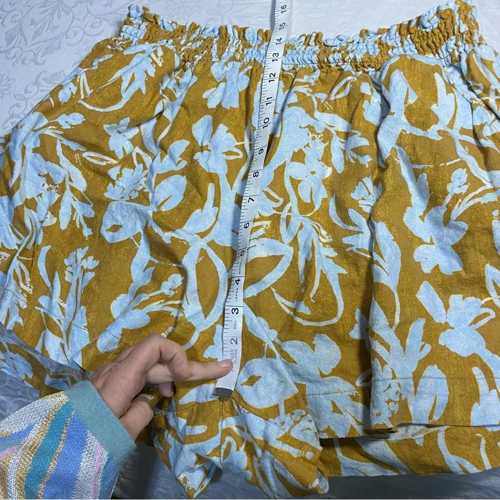NEW Ava & Viv Linen Shorts Floral Print Loose Fit relaxed Flowy Summer Short 2X - Picture 5 of 10